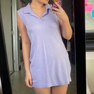 Purple polo shirt dress
